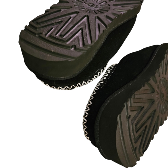 UGG Black Suede Tasmen Slippers - Picture 9 of 12